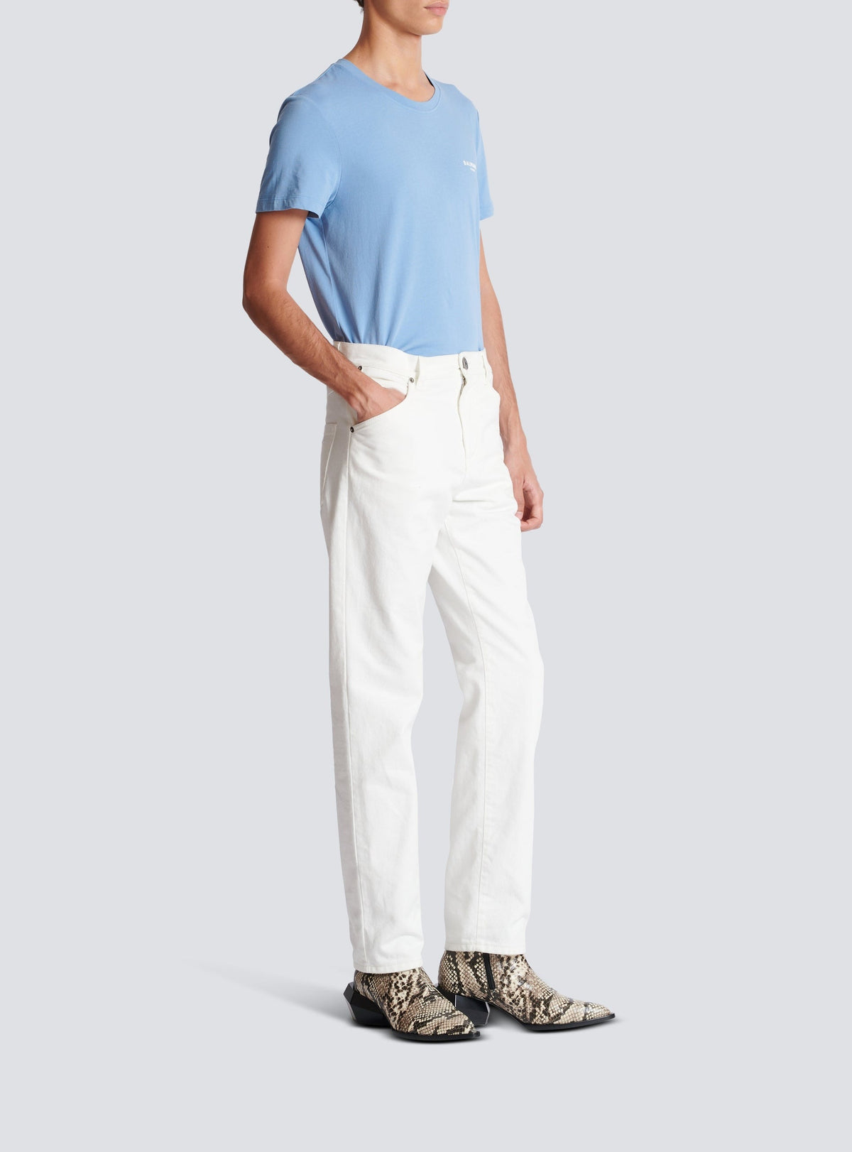 Pantalon en denim - Blanc