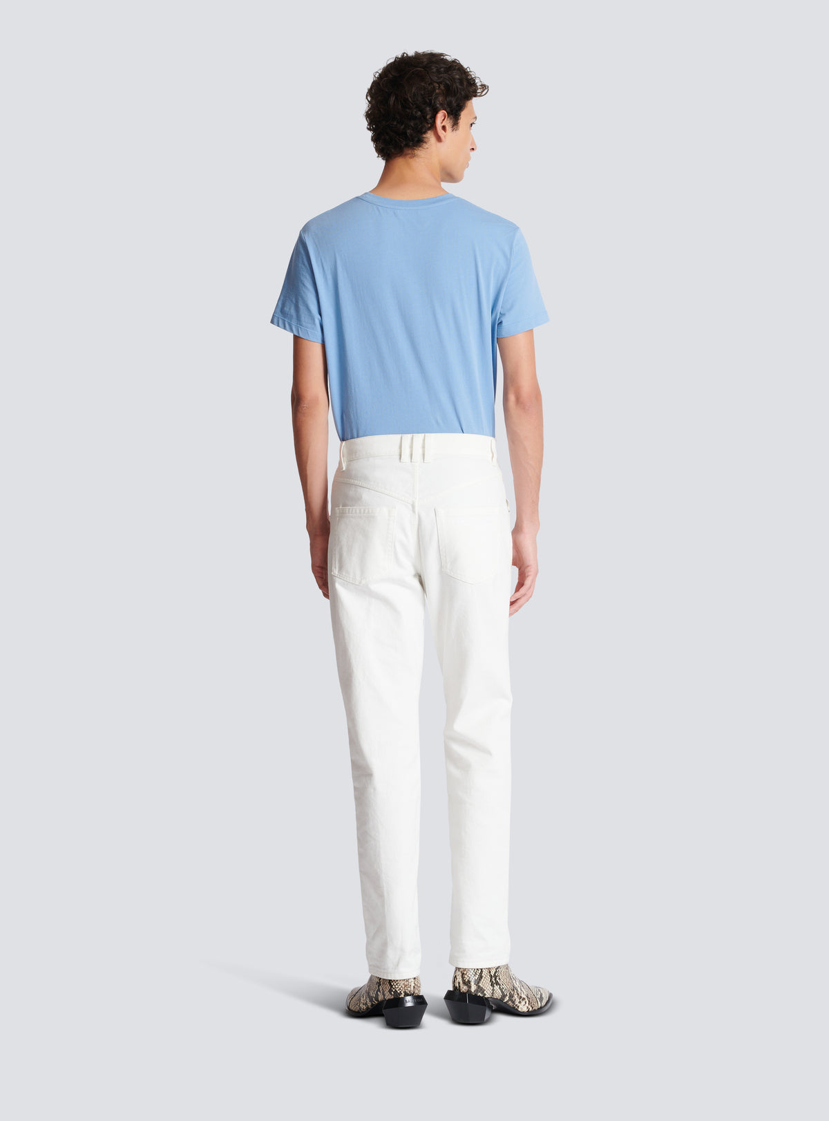 Jean en denim blanc - Blanc