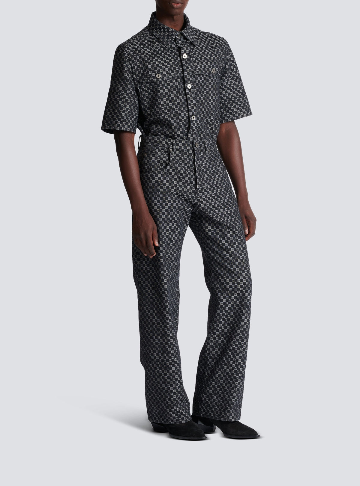 Pantalon en denim - Noir & Blanc