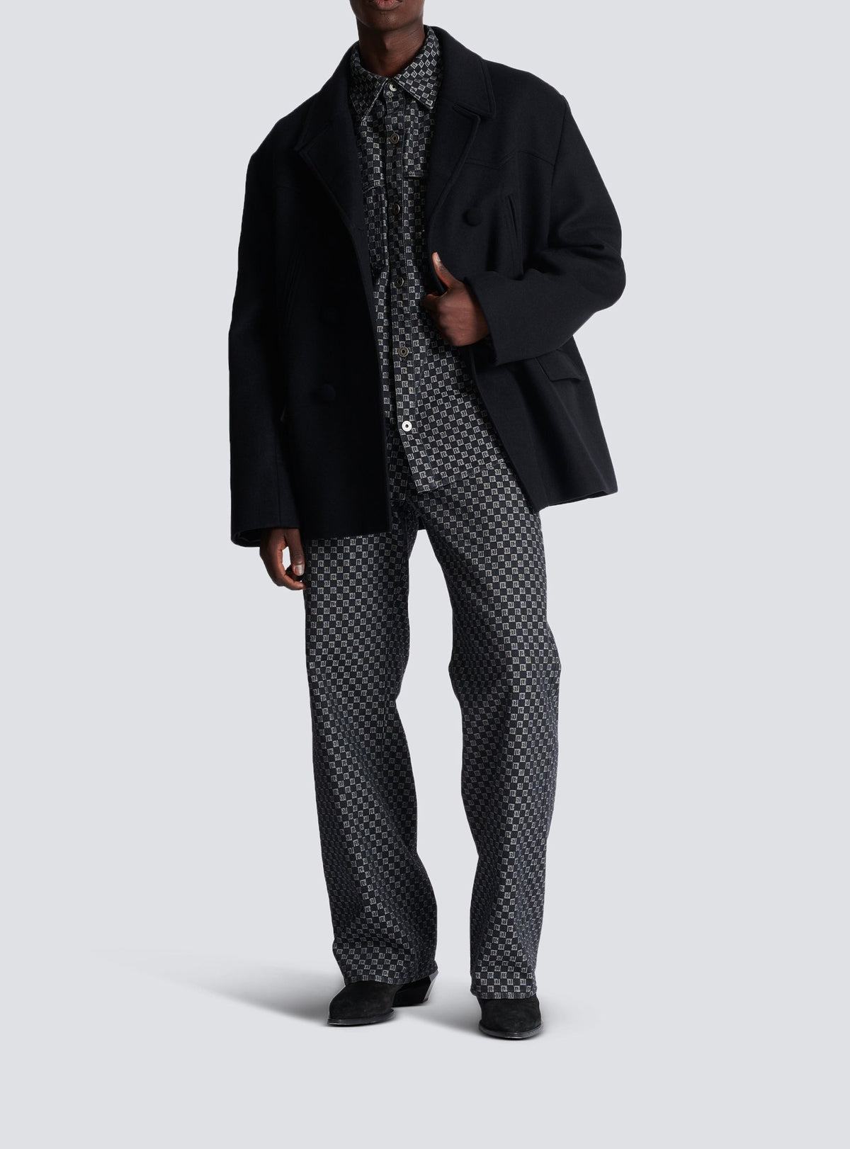 Pantalon en denim - Noir & Blanc