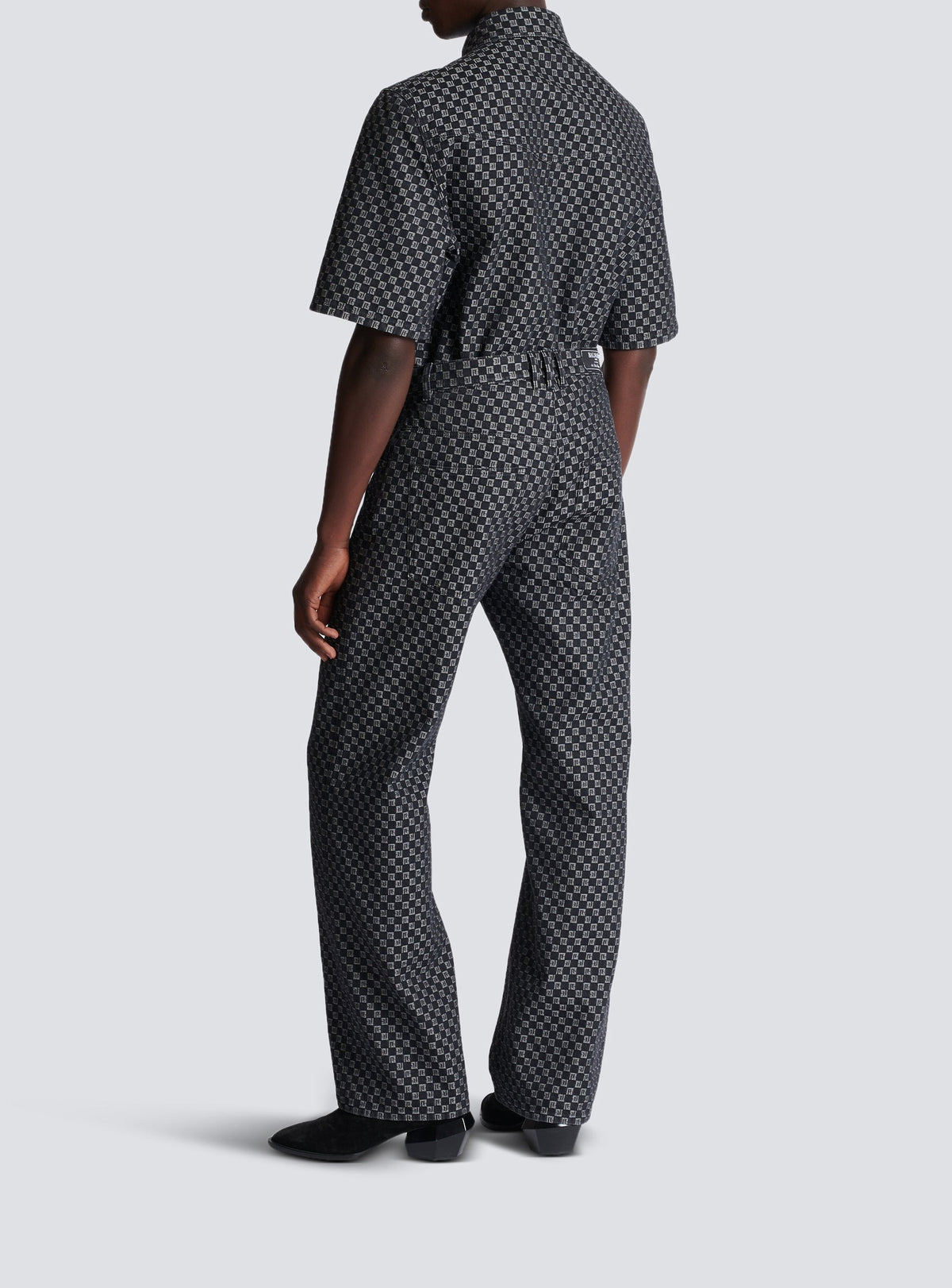 Pantalon en denim - Noir & Blanc