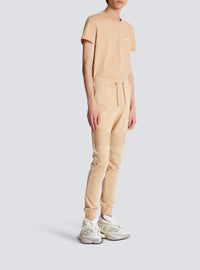 Pantalon de survêtement floqué Balmain Paris - Beige