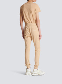 Pantalon de survêtement floqué Balmain Paris - Beige