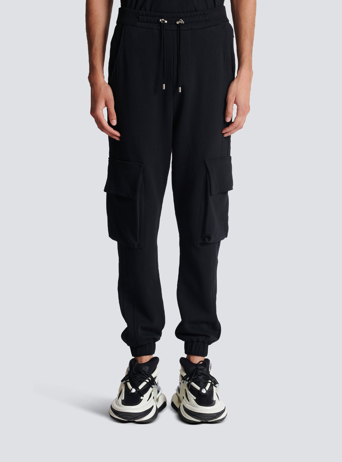 Jogging cargo balmain paris - Noir & Blanc
