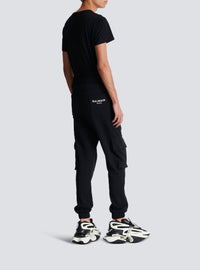 Pantalon de survêtement cargo - Noir & Blanc