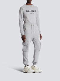 Cargo sweatpants - Heather Grey & White