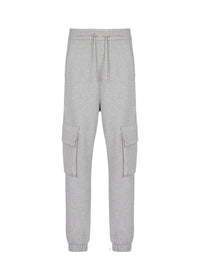 Jogging cargo balmain paris - Gris Chiné & Blanc