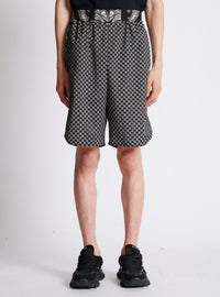 Short à mini-monogramme paisley - Noir & Ivoire