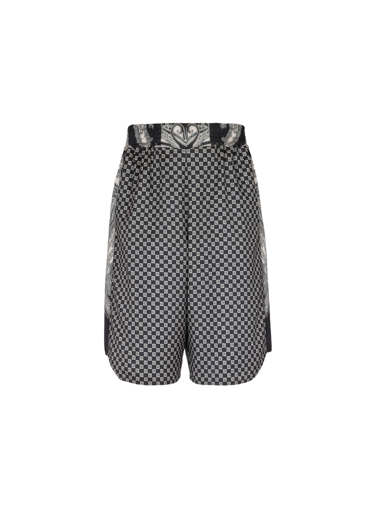 Short à mini-monogramme paisley - Noir & Ivoire