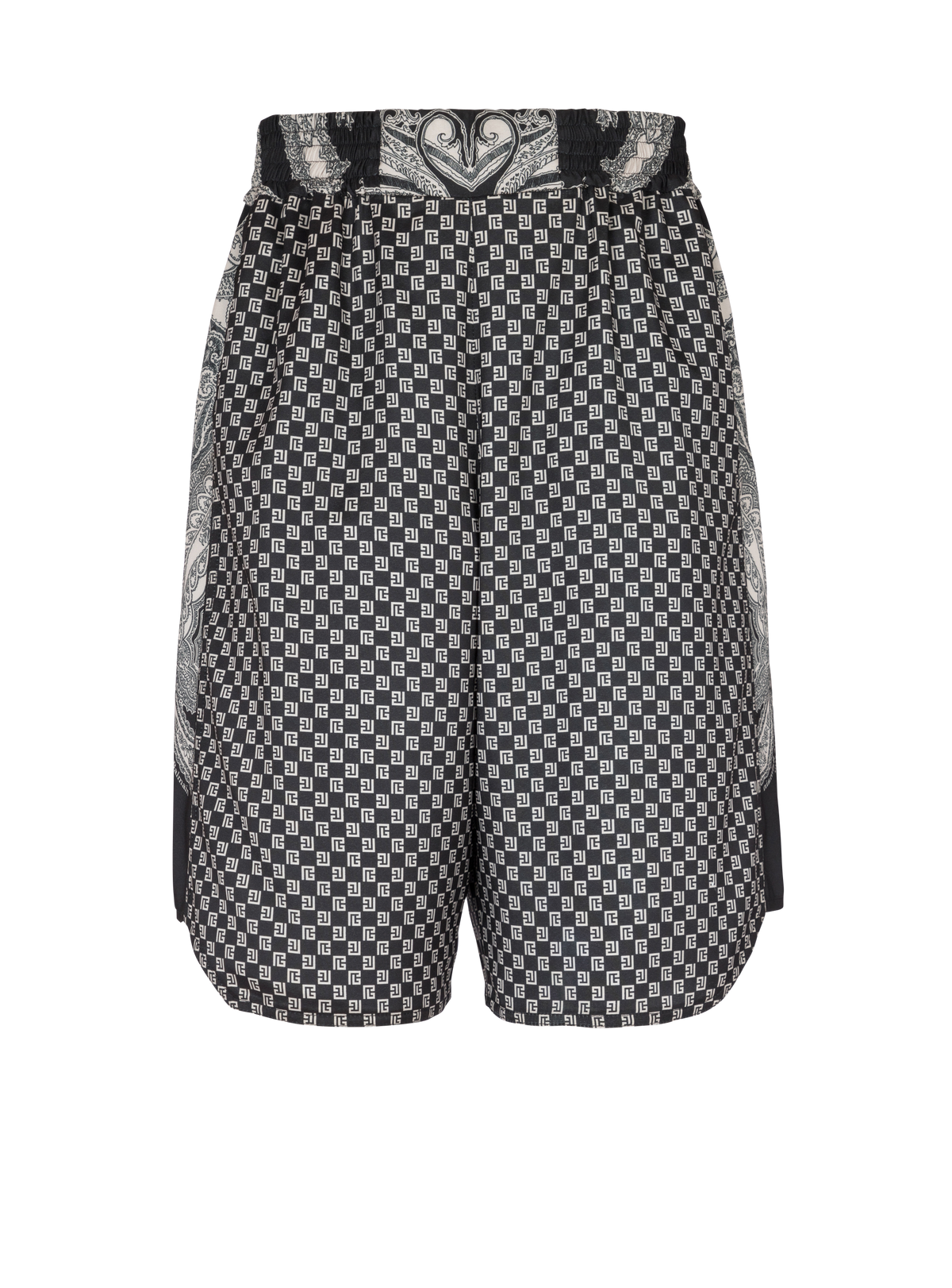 Short à mini-monogramme paisley - Noir & Ivoire