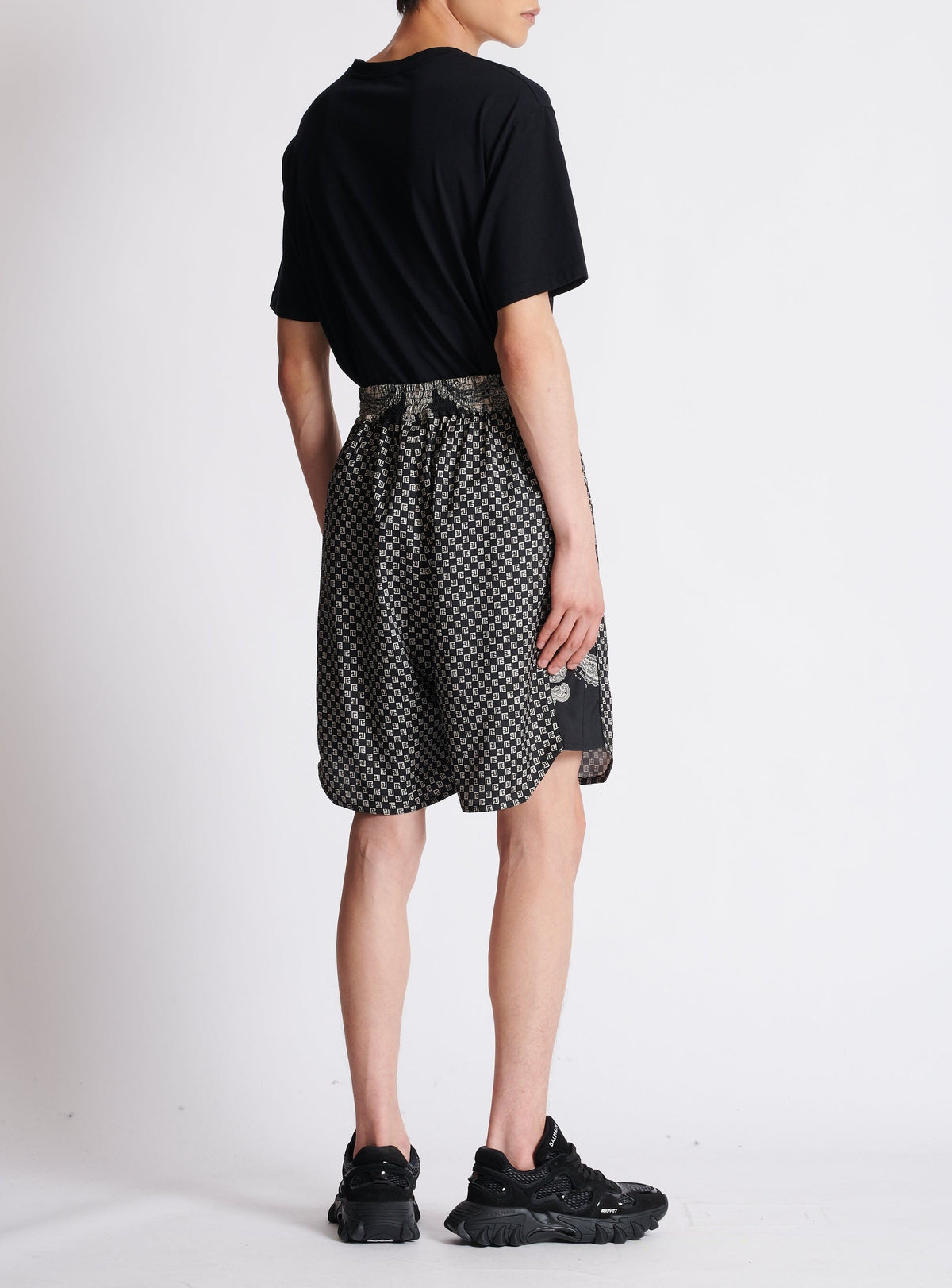 Short à mini-monogramme paisley - Noir & Ivoire