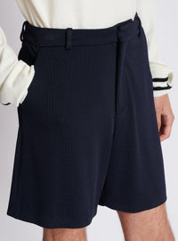 Short en jersey à mini-monogramme - Marine