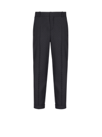 Pantalon en laine monogramme - Noir