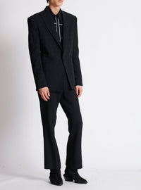 Veste en crêpe jacquard étoilé - Noir