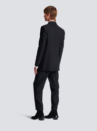 Veste blazer en jacquard monogramme - Noir