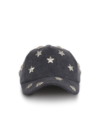 Casquette balmain étoiles - Gris Clair Délavé