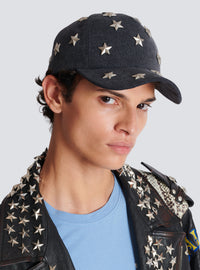 Casquette balmain étoiles - Gris Clair Délavé