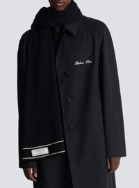 Wool scarf - Black & Ivory