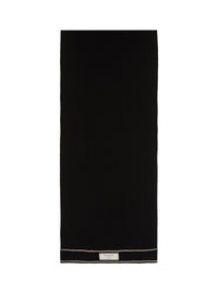 Wool scarf - Black & Ivory