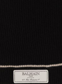 Écharpe balmain étiquette - Noir & Ivoire