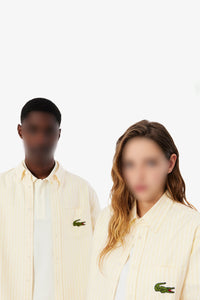 Chemise Oxford décontractée rayée - Jaune & Blanc