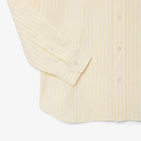 Chemise Oxford décontractée rayée - Jaune & Blanc