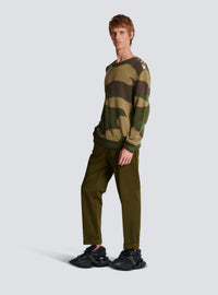 Pull camouflage en laine - Multicolore