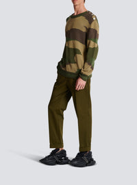Wool camouflage sweater - Multicolor