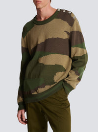 Wool camouflage sweater - Multicolor