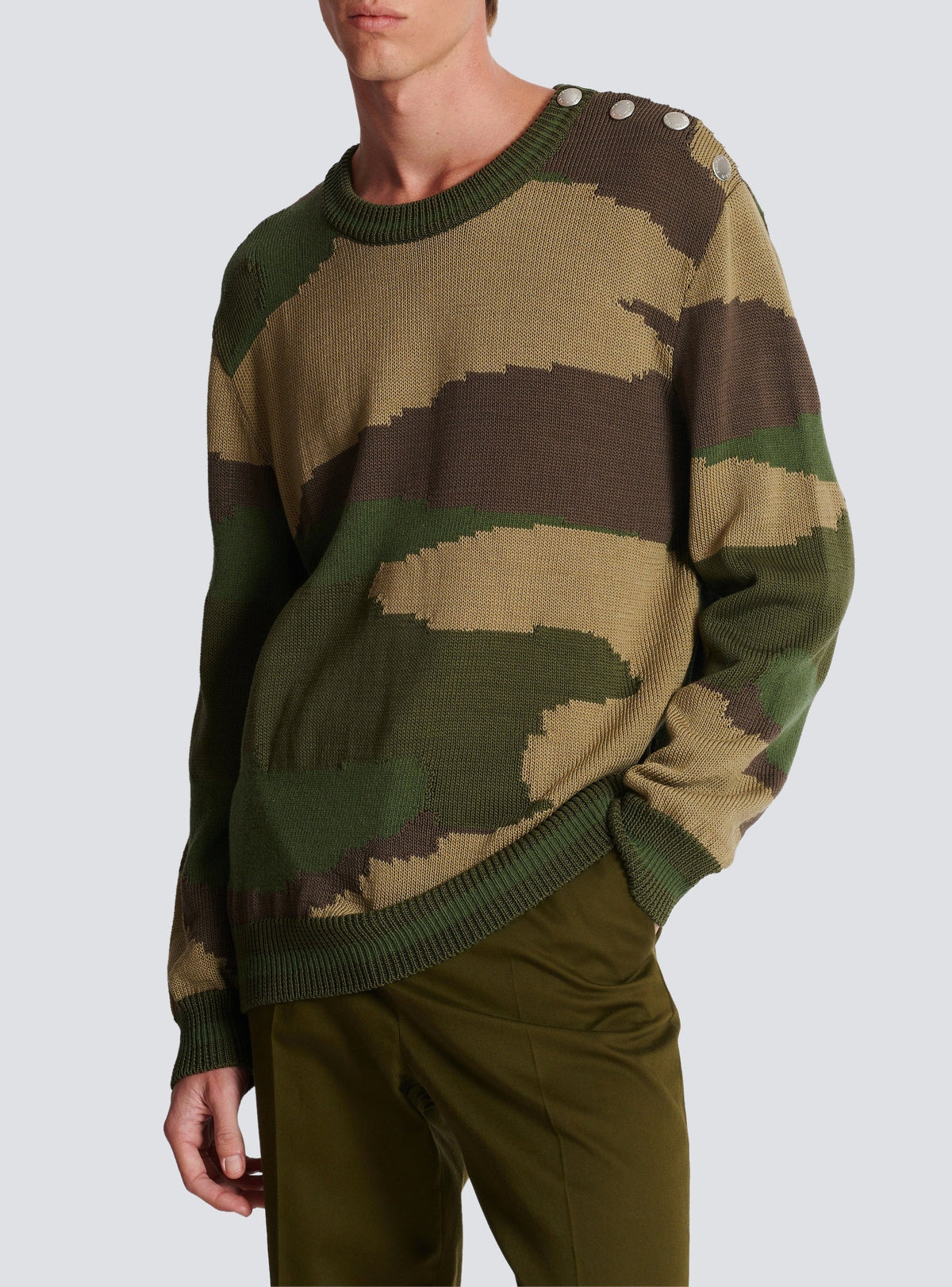 Wool camouflage sweater - Multicolor