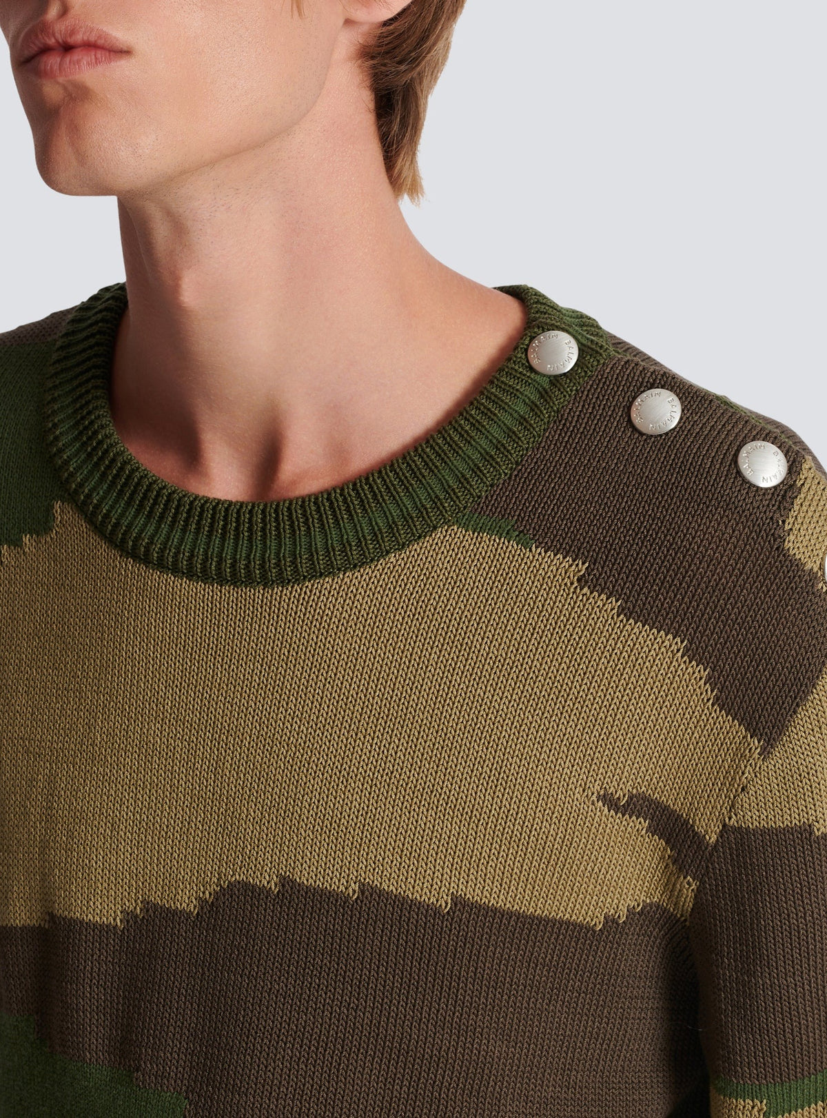 Wool camouflage sweater - Multicolor