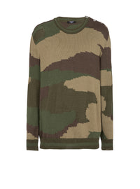 Wool camouflage sweater - Multicolor
