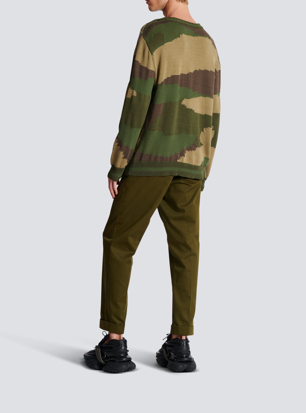 Wool camouflage sweater - Multicolor