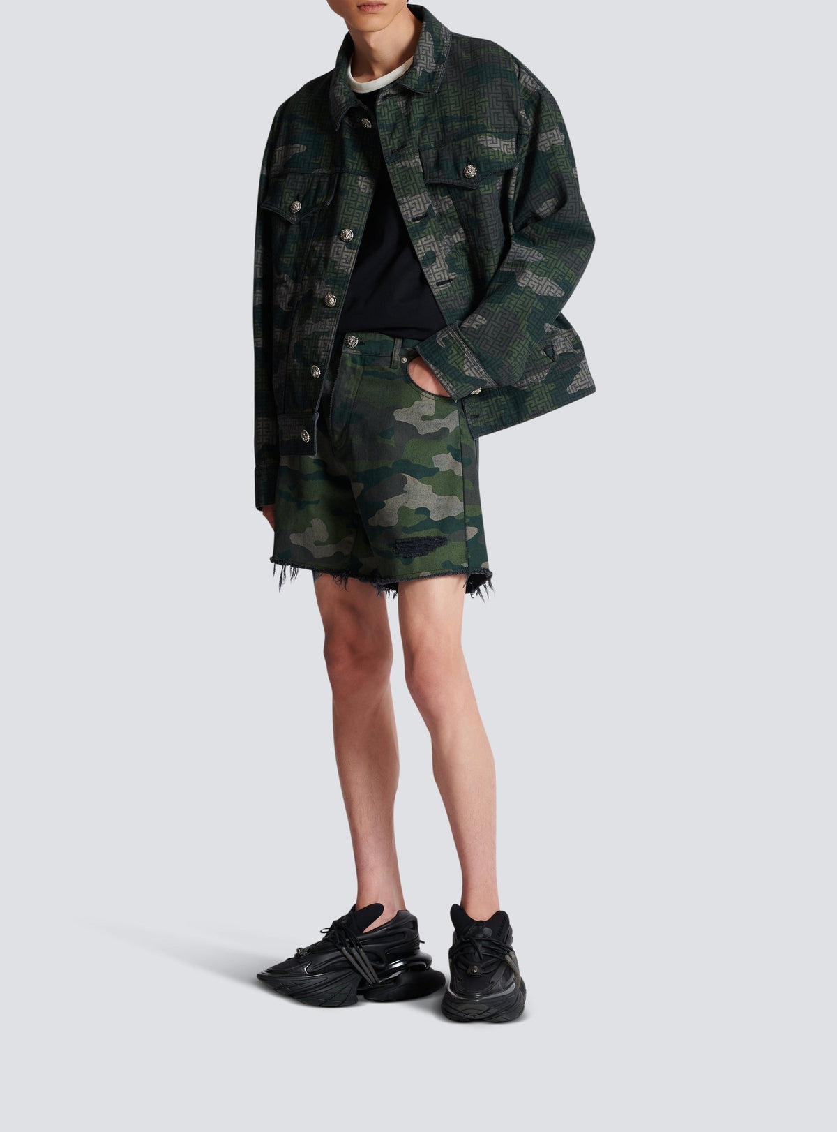 Short imprimé camouflage - Multicolore