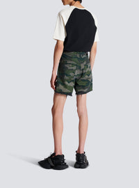 Short imprimé camouflage - Multicolore