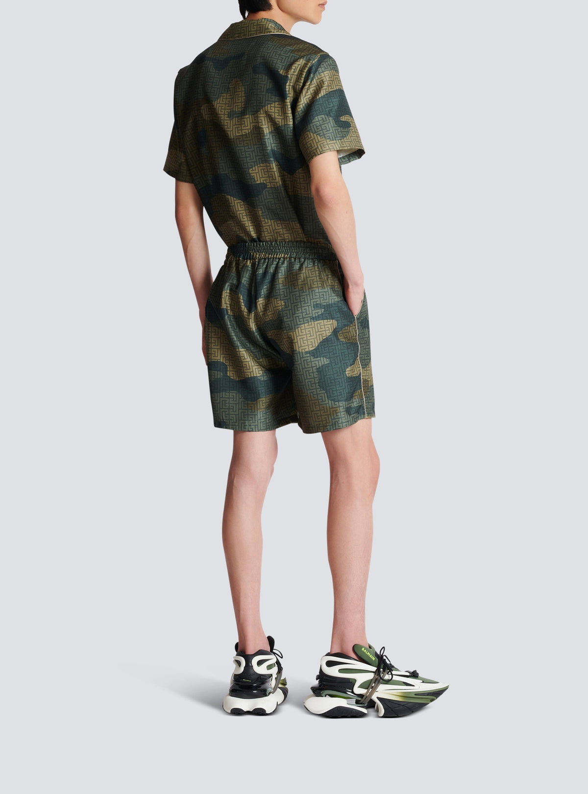 Short imprimé camouflage monogramme - Multicolore