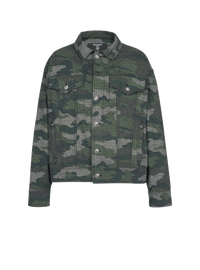 Veste en jean western monogramme camouflage - Multicolore