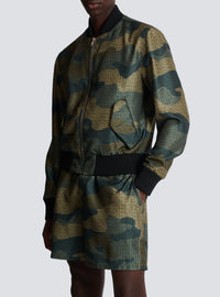 Bomber imprimé camouflage monogramme - Multicolore
