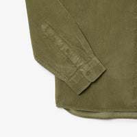 Chemise à poche en velours - Kaki