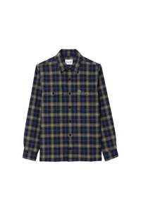 Surchemise oversize à carreaux - Marine & Multicolore