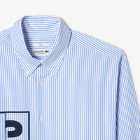 Chemise rayée et impromée - Blanc & Panorama