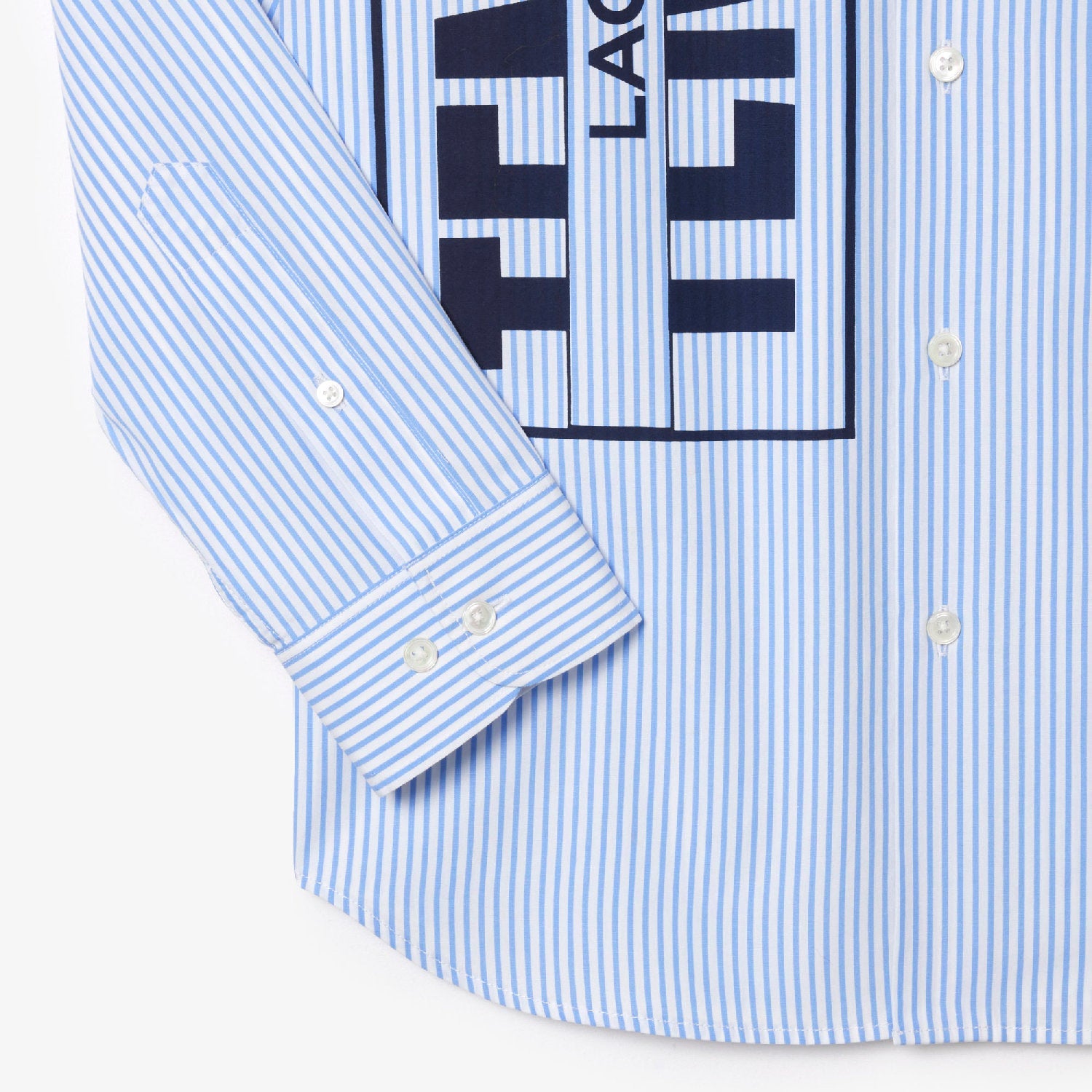 Chemise rayée et impromée - Blanc & Panorama