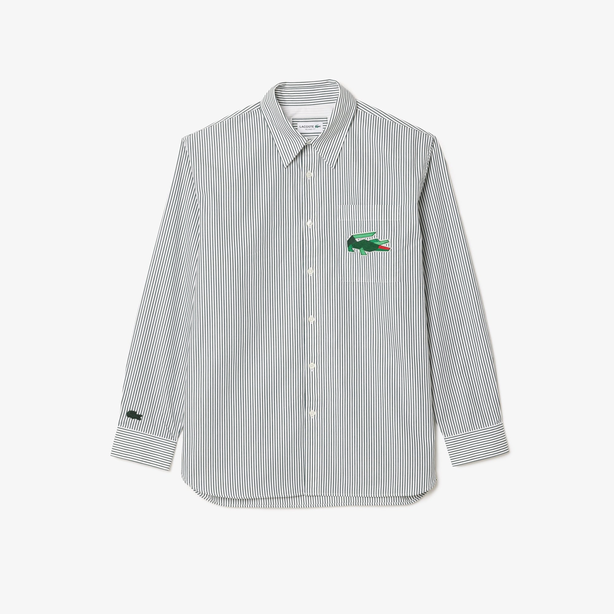 Chemise à manches longues - Sinople & Blanc