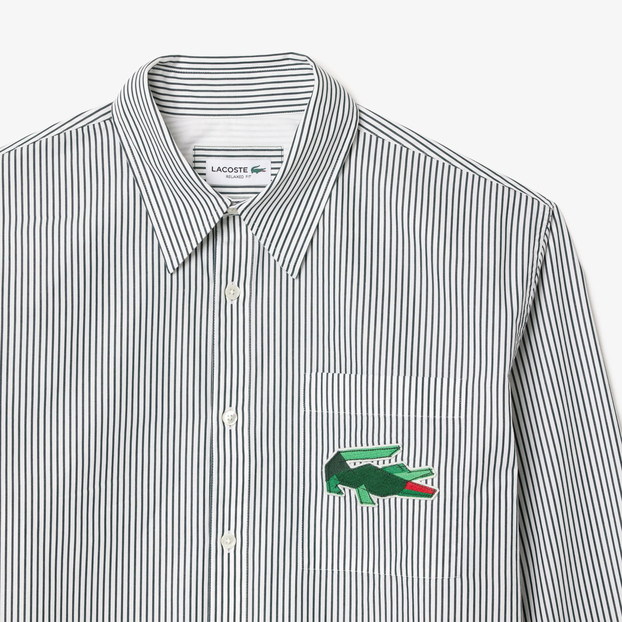 Chemise à manches longues - Sinople & Blanc