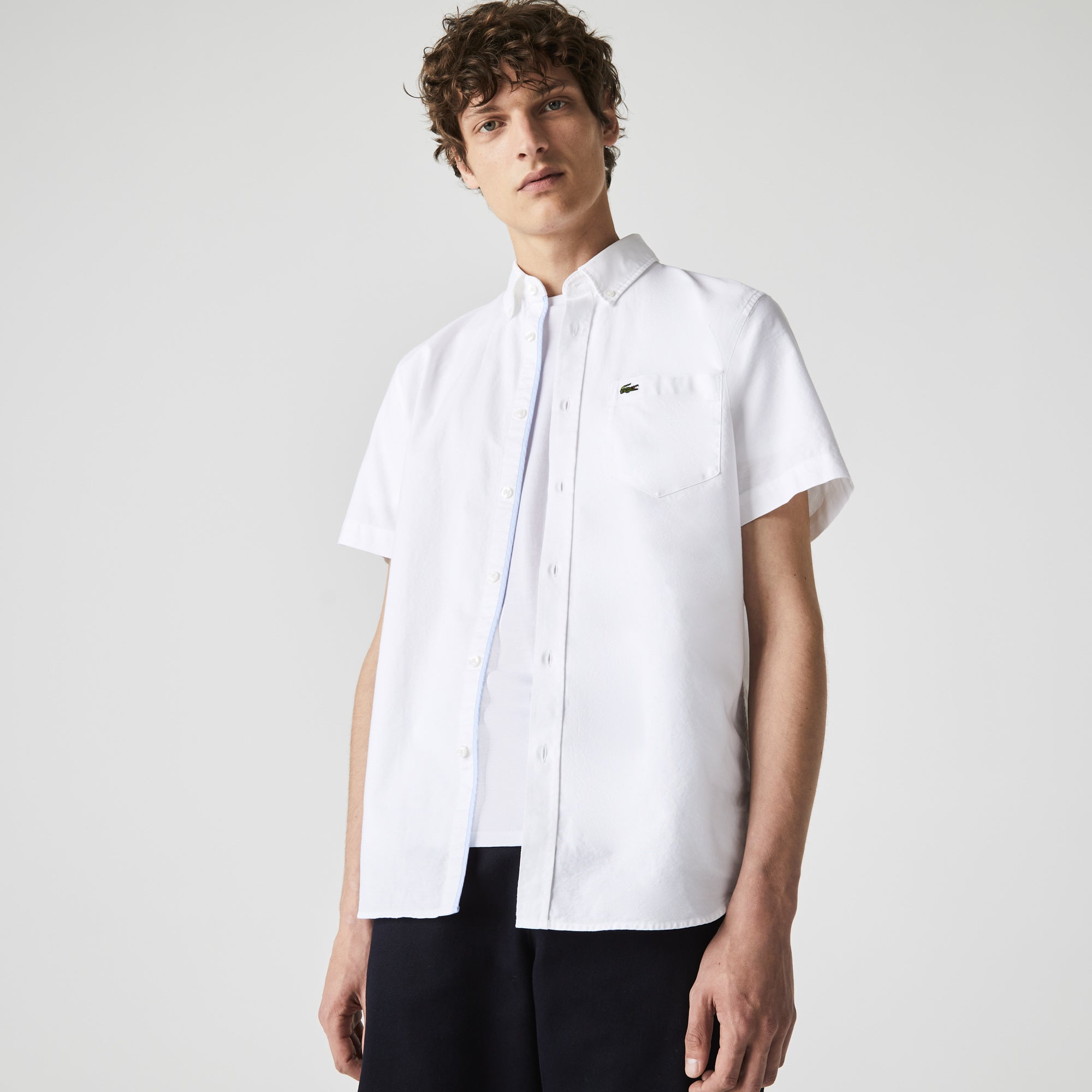Chemise à manches courtes - Blanc