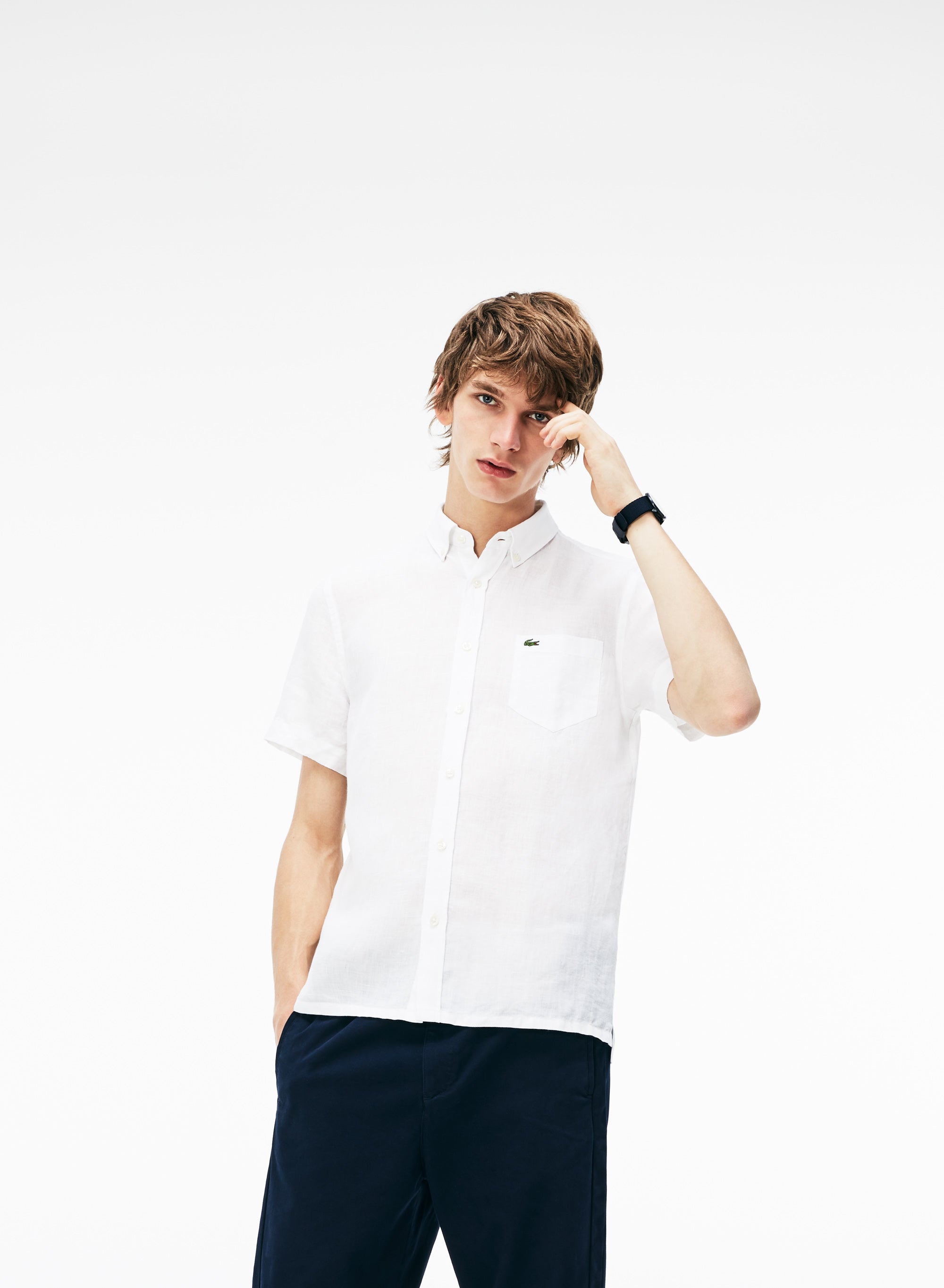 Chemise à manches courtes - Blanc