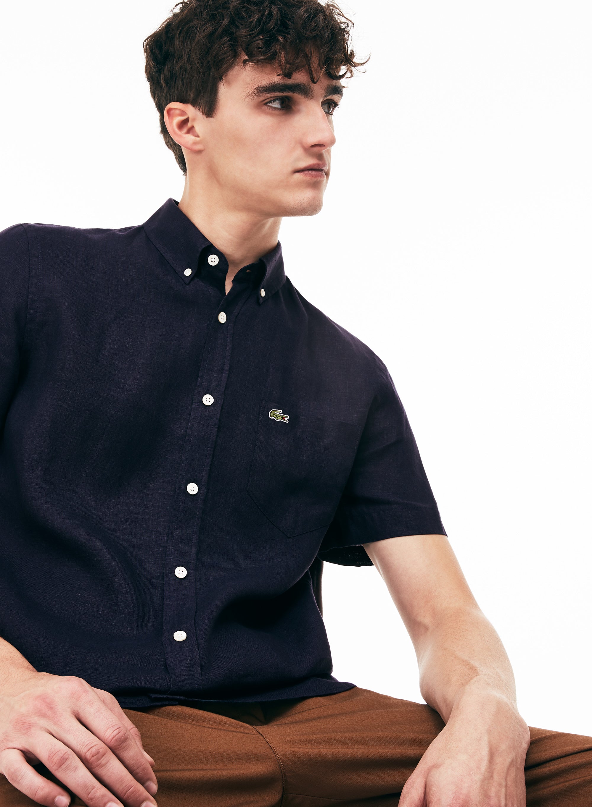 Chemise à manches courtes - Marine