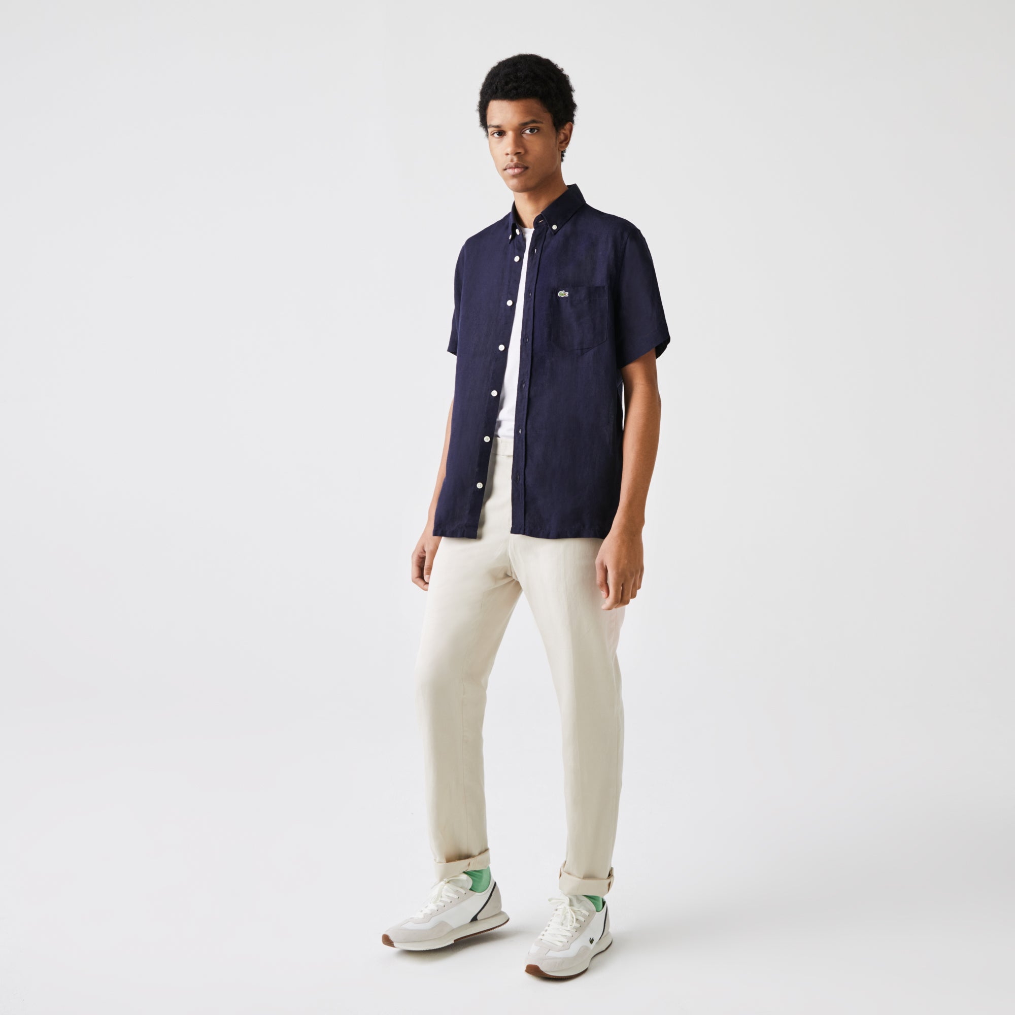 Chemise à manches courtes - Marine
