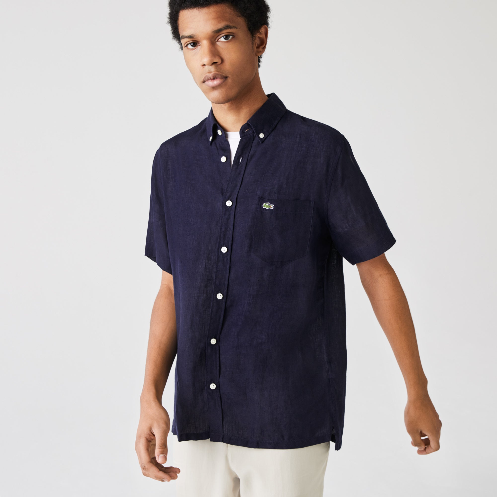 Chemise à manches courtes - Marine