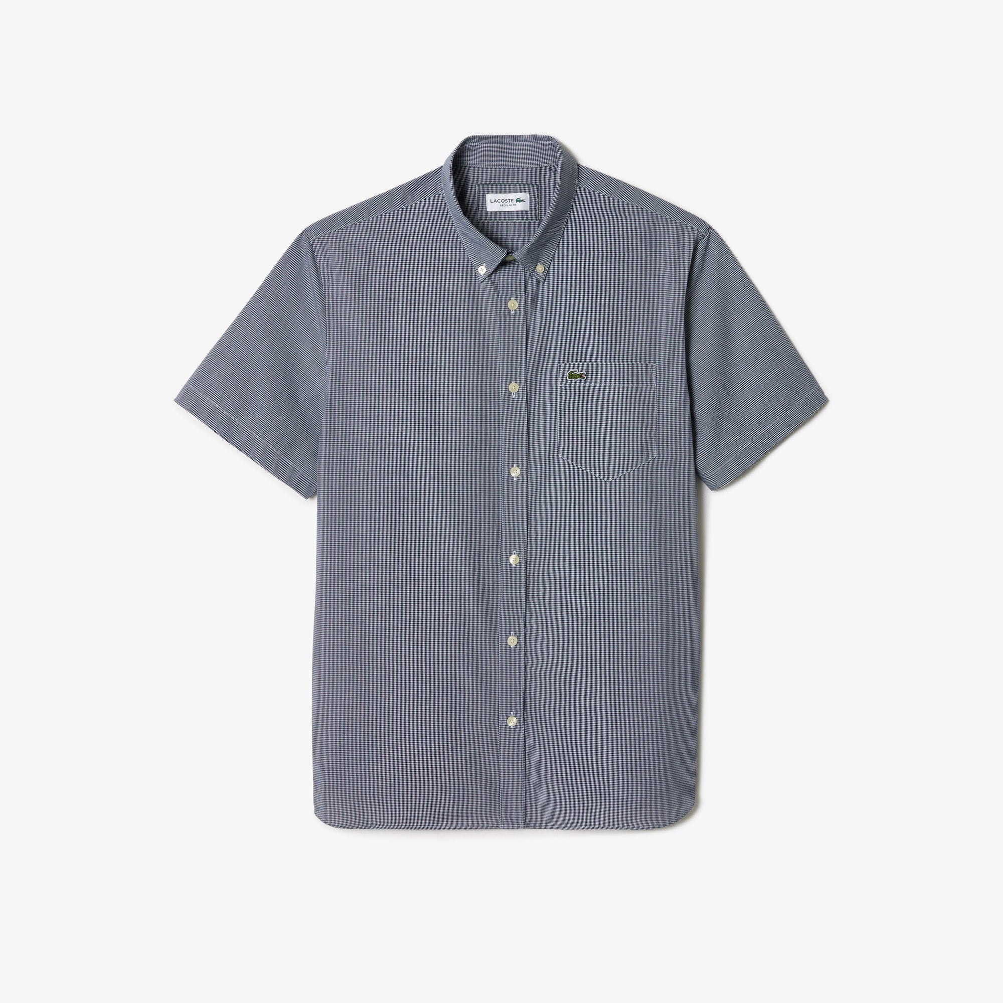 Chemise à manches courtes - Blanc & Marine